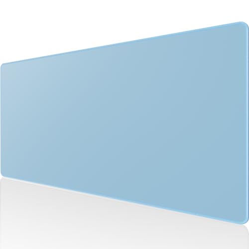 KTRIO Large Gaming Mouse Pad, Desk Mat, 31.5 x 15.7 in, Ice Blue, XXL | Smooth Micro-Weave Surface, Artistic Pattern Design, Non-Slip Rubber Base, Durable Stitched Edges, Office & Home Use - color: Ice Blue, size: 31.5l X 15.7w Inches