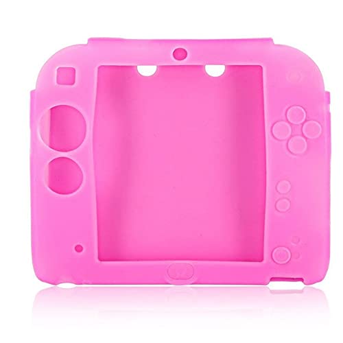 Protective Soft Silicone Rubber Gel Skin Case Cover for 2DS Controller (Pink) - color: Pink