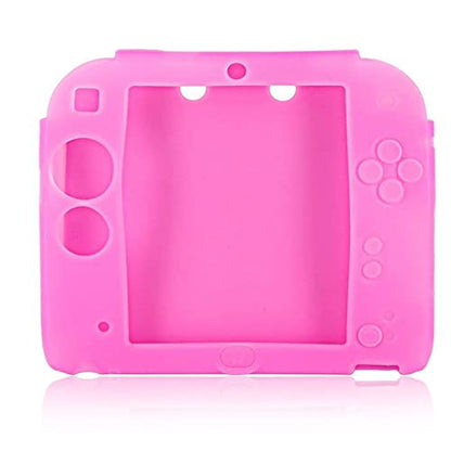 Protective Soft Silicone Rubber Gel Skin Case Cover for 2DS Controller (Pink) - color: Pink