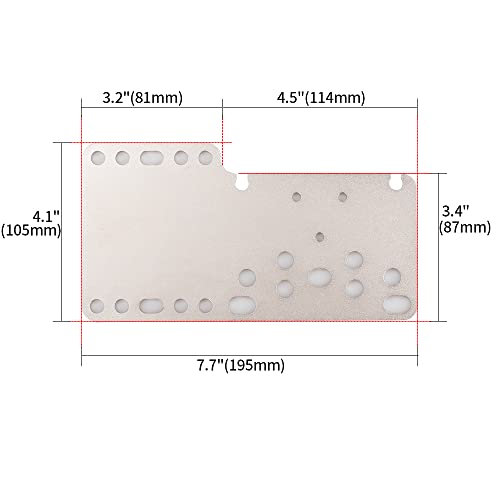 RASTP PC USB Handbrake Plate For SIM Racing Games Logitech G27 G25 G29 T500 T300(ONLY Plate),Sliver - color: Style A-Sliver