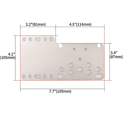 RASTP PC USB Handbrake Plate For SIM Racing Games Logitech G27 G25 G29 T500 T300(ONLY Plate),Sliver - color: Style A-Sliver