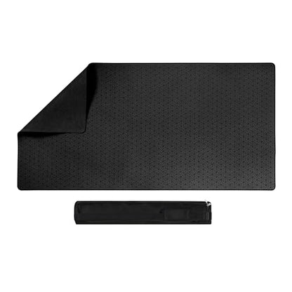 Board Game Mat TGC MTG Table Top Board Game Playmat for Card Gaming RPG, Dice Games, Water Resistant with Carry Storage Case 24 x 48 Inches, Black