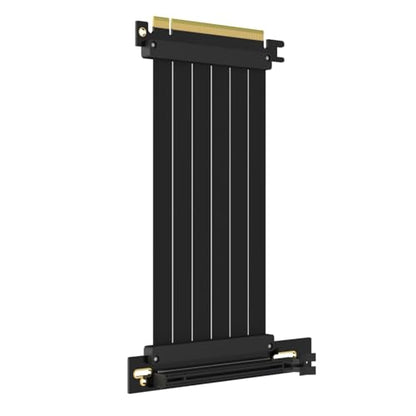 GLOTRENDS 150mm PCIe 3.0 X16 Riser Cable for Low-end PCIe 3.0 GPUs, Such as GeForce RTX 20/GTX 16/GTX 10 Series and AMD Radeon RX5000/VII/RX Vega/R9 Fury Series, etc - size: 150mm, style: 90 Degree Right Angle