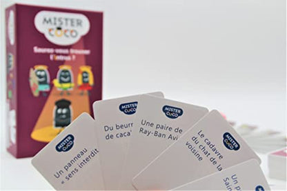 Hiboutatillus Mister Coco - Owl - Blackrock Games - Party Game - Find the Invader - White Coconut Food - New Mechanical Game - Amazing Equipment