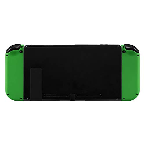 eXtremeRate DIY Replacement Shell Buttons for Nintendo Switch & Switch OLED, Green Soft Touch Custom Housing Case with Full Set Button for Joycon Handheld Controller - Console Shell NOT Included - color: Green