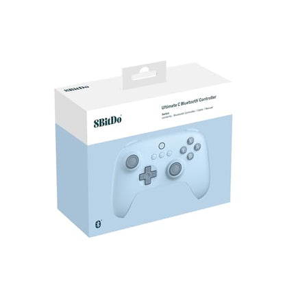 8Bitdo Ultimate C Bluetooth Controller for Switch with 6-axis Motion Control and Rumble Vibration (Blue) - color: Blue, style: Controller
