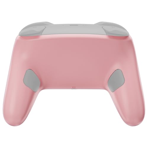 eXtremeRate Bottom Shell for Nintendo Switch 2 Pro, Puffy Pink | Custom DIY Rear Back Plate Housing Replacement Cover Case for Nintendo Switch 2 Pro Controller - color: Puffy Pink