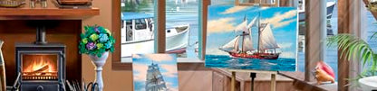 Ceaco - The Sailor's Studio - 1000 Piece Jigsaw Puzzle for Adults | Art by Victor McLindon, Made in USA, Recycled Board, Finished Size 26.6 x 19 in, Includes Poster, Frameable Art, Giftable