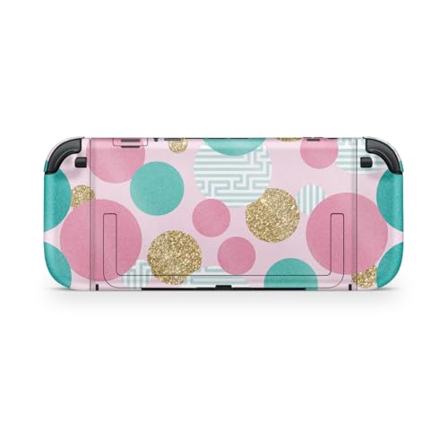 Glossy Glitter Gaming Skin Compatible with Nintendo Switch 2 Console Only - Golden Bubbles - Premium 3M Vinyl Protective Wrap Decal Cover - Easy to Apply | Crafted in The USA by MightySkins - color: Golden Bubbles, size: Switch 2 Console Skin Only, style: