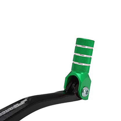 JFG RACING Motorcycle Folding Gear Shifter Shift Lever Pedal CNC Universal for KX 50 100 125 KLX 140 CRF XR RM TTR PW SSR Apollo TAO TAO SDG Thumpstar 50cc - 125cc Dirt Pit Bike Green - color: Green