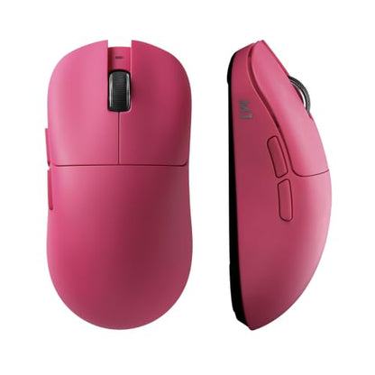 YUNZII M1 PAW3311 Sensor Wireless Gaming Mouse (Pink) | 7-Level DPI Adjustment Up to 10000 DPI, Stable 1000Hz polling rate, 60g Lightweight Design, Easy Software for Win & Mac - color: Pink