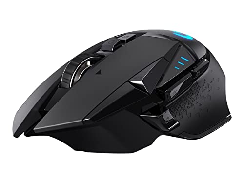 Logitech G502 Lightspeed Wireless Gaming Mouse, 25K Hero Gaming Sensor, 25600 DPI, RGB, Ultra-Light, 11 Programmable Buttons, Long Life Battery, PowerPlay-Compatible, PC - Black | HERO 25K Sensor, 25600 DPI, RGB, Weights, 11 Buttons, Long Battery, POWERPL