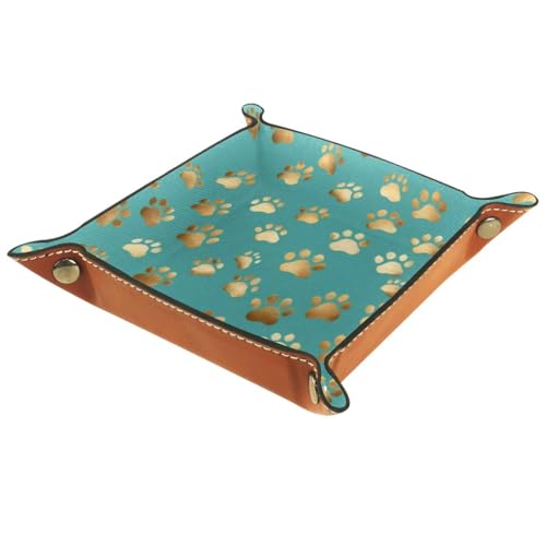 Dogs Paws Dice Tray Dice Rolling Tray Folding Dice Holder for Dice Games, Like RPG, DND and Other Table Games - color: Multi 15