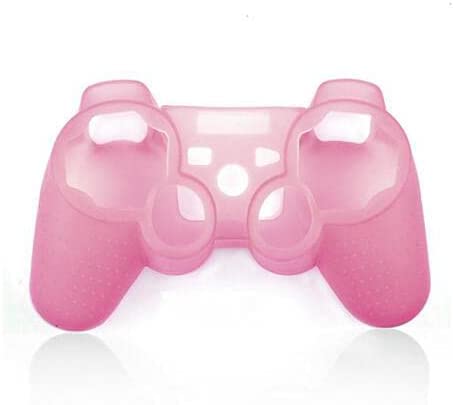 Soft Silicone Case Skin Cover Case Shell Protective Case for Sony PS3 Controller Gel Rubber Protective Case (Pink) - color: Pink