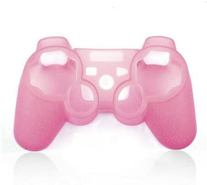 Soft Silicone Case Skin Cover Case Shell Protective Case for Sony PS3 Controller Gel Rubber Protective Case (Pink) - color: Pink