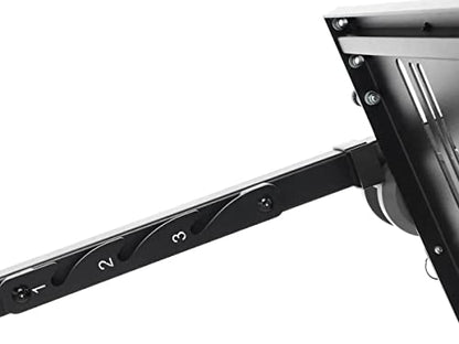 Monoprice GT Foldable Racing Wheel Stand - With Gear Shifter Mount, Compatible With Most Wheels, Gear Shifters, And Pedals - Dark Matter