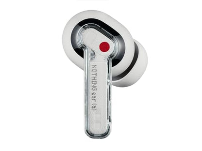 Nothing Ear (a) Wireless Earbuds, 45dB Hybrid Noise Cancelling Earbuds, Hi-Res Audio, Advanced Equaliser, Dual Connect, 6 Mics, 42.5H Playtime Ear Buds Wireless Bluetooth, White - color: White