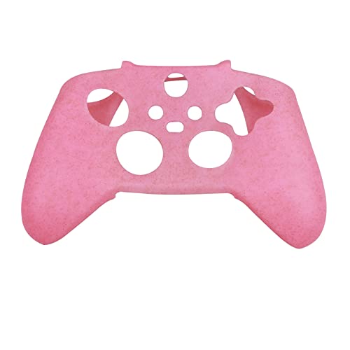 RALAN Glitter Controller Skin for Xbox Series, Anti-Slip Silicone Controller Cover Protector Case Compatible for Xbox Series Gamepad Joystick with 4 Cat Caps and Black Pro Thumb Grip x 8. - color: Pink