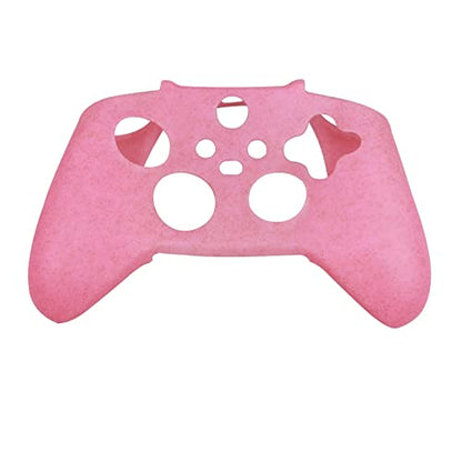 RALAN Glitter Controller Skin for Xbox Series, Anti-Slip Silicone Controller Cover Protector Case Compatible for Xbox Series Gamepad Joystick with 4 Cat Caps and Black Pro Thumb Grip x 8. - color: Pink
