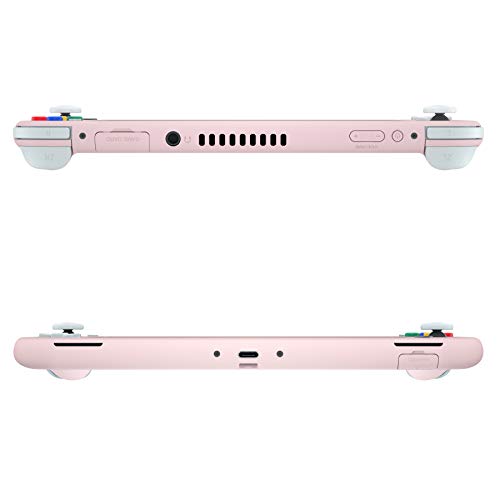 eXtremeRate Cherry Blossoms Pink DIY Replacement Shell for Nintendo Switch Lite, NSL Handheld Controller Housing with Screen Protector, Custom Cover for Nintendo Switch Lite [Console NOT Included] - color: Cherry Blossoms Pink