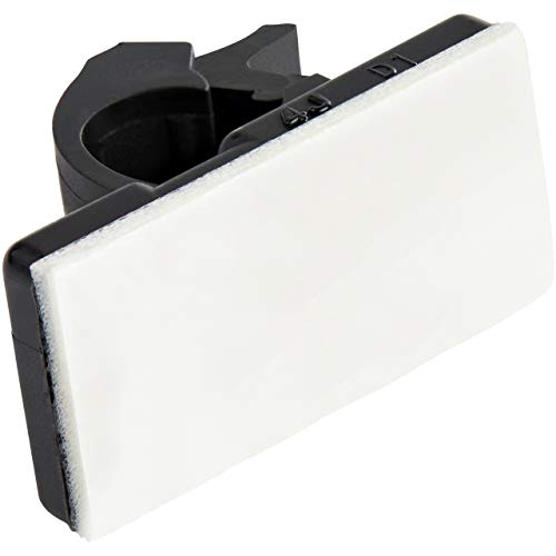 StarTech 100 Adhesive Cable Management Clips, Black, TAA, Sticky (CBMCC1) | Nylon Self Adhesive Clamp UL/94V-2 Fire Rated, Network/Ethernet/Office Desk/Computer Cord Organizer, Wire Holders - size: Small | 0.21 in. max. diameter