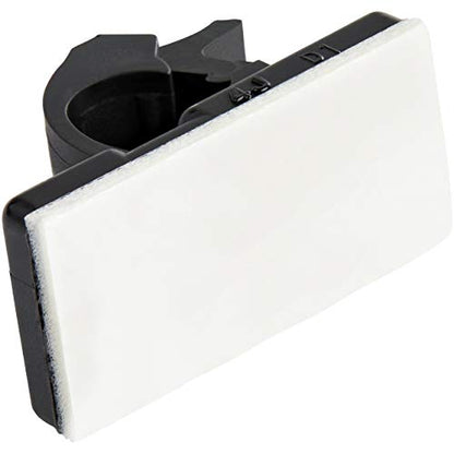 StarTech 100 Adhesive Cable Management Clips, Black, TAA, Sticky (CBMCC1) | Nylon Self Adhesive Clamp UL/94V-2 Fire Rated, Network/Ethernet/Office Desk/Computer Cord Organizer, Wire Holders - size: Small | 0.21 in. max. diameter