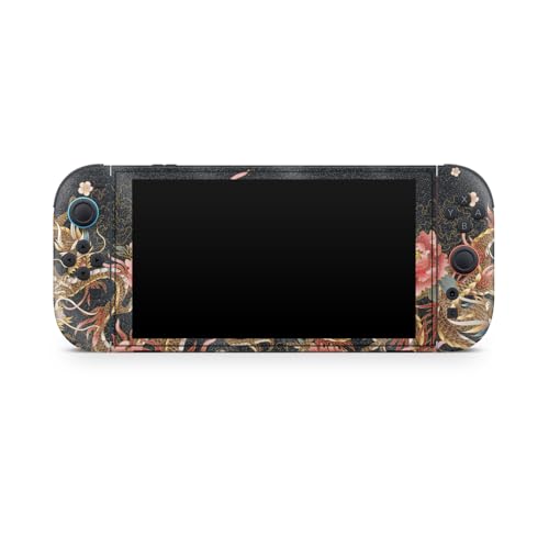 Glossy Glitter Gaming Skin Compatible with Nintendo Switch 2 Console Only - Stitch Dragons - Premium 3M Vinyl Protective Wrap Decal Cover - Easy to Apply | Crafted in The USA by MightySkins - color: Stitch Dragons, size: Switch 2 Console Skin Only, style: