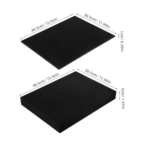 4pcs Soft Foam Inserts for Board Game Storage Shock-absorbing Cushioning Foam Sheets for Tool Boxes and Shipping Cases