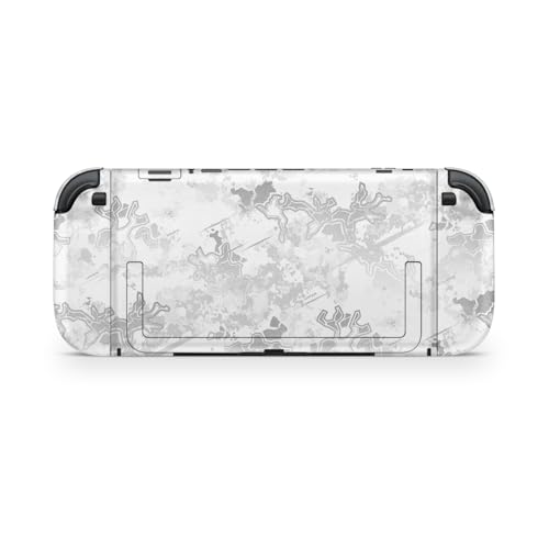 Glossy Glitter Gaming Skin Compatible with Nintendo Switch 2 Console Only - Viper Snow - Premium 3M Vinyl Protective Wrap Decal Cover - Easy to Apply | Crafted in The USA by MightySkins - color: Viper Snow, size: Switch 2 Console Skin Only, style: Glossy