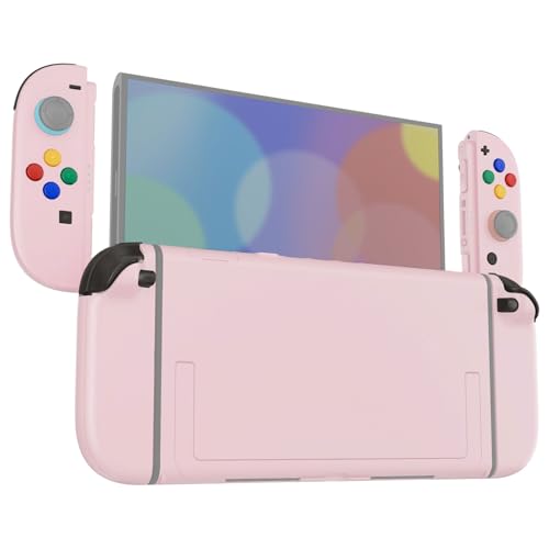 eXtremeRate DIY Replacement Shell Buttons for Nintendo Switch 2, Full Set Rear Back Plate Controller Housing with Button for Switch 2 Console & Joycon 2 - Deluxe Version - Cherry Blossoms Pink - color: Cherry Blossoms Pink