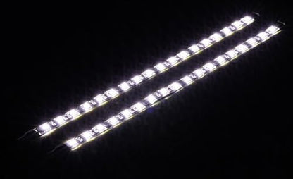 DS PC LED Light Strip Computer Lighting White with Magnetic Back, Molex Connector, 2pack LED Strip for PC Case Lighting Kit (30cm,18leds,S Series，White) - color: White