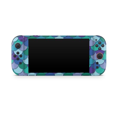 Gaming Skin Compatible with Nintendo Switch 2 Console Only - Blue Scales - Premium 3M Vinyl Protective Wrap Decal Cover - Easy to Apply | Crafted in The USA by MightySkins - color: Blue Scales, size: Switch 2 Console Skin Only, style: Matte Finish