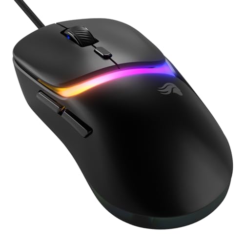 GLORIOUS Gaming Model D3 Wired Gaming Mouse - Ultralight 57g Weight, 130M Click Optical Switches, 30K DPI BAMF 3.0 Sensor, 750 IPS Tracking, 50G Acceleration, Supports All Grip Types - Black - color: Matte Black, style: Model D3 (Ergonomic)