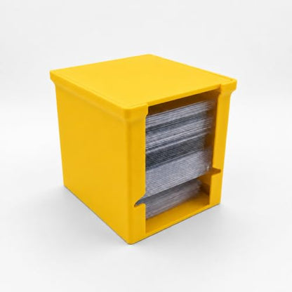 Card Game Holder, Toploader Dispenser Card Funny Commander case (Yellow) - color: Yellow