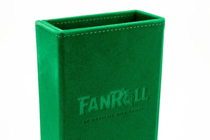FanRoll by Metallic Dice Games Fold Up Dice Tower: Green, Role Playing Game Dice Accessories for Dungeons and Dragons
