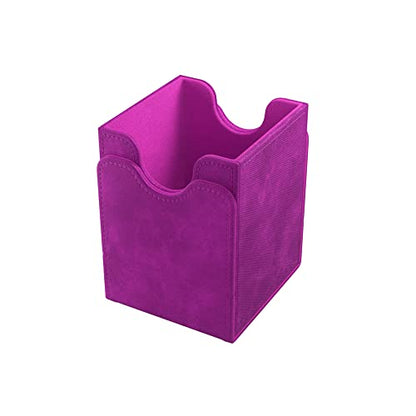 GameGenic Deck Box – Squire XL Purple 100CT – Durable and Sturdy TCG, OCG, CCG Card Storage – Compatible with Pokemon, Yugioh, Commander, and MTG Magic: The Gathering Cards - color: Purple