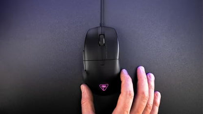 Turtle Beach Pure SEL Wired RGB Gaming Mouse for PC | Ultra-Lightweight, 8K DPI Optical Sensor, Mechanical Switches, Pretension System, Pure PTFE Glides, AIMO RGB Lighting, Black - color: Black