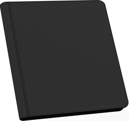 16 Pocket Card Binder, Ringless Zip Trading Card Binder, 1000+ Double Sided Pocket PU Collection Binder, Collector Album, Card Folder for MTG, TCG, Sports Cards - color: Black