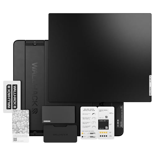 Wallhack CR-005 Glass Gaming Mouse Pad, 20x17.3 in, Black | Esport Mousepad Control Surface, Ultra-Smooth Glasspad With Silicone Backing, 3mm Tempered Glass, Carry Case Included - color: CR-005 Control | Black