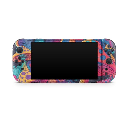 Glossy Glitter Gaming Skin Compatible with Nintendo Switch 2 Console Only - Mushrooms - Premium 3M Vinyl Protective Wrap Decal Cover - Easy to Apply | Crafted in The USA by MightySkins - color: Mushrooms, size: Switch 2 Console Skin Only, style: Glossy Gl
