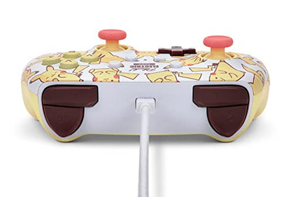 PowerA Enhanced Nintendo Switch and Switch 2 Wired Controller – Pikachu Blush, Officially licensed - color: Pikachu Blush