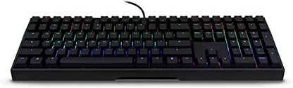 Cherry MX Board 3.0 S Wired Gamer Mechanical Keyboard with Aluminum Housing - MX Red Switches (Slight Clicky) for Gaming and Office - Customizable RGB Backlighting - Full Size - Black (Renewed)