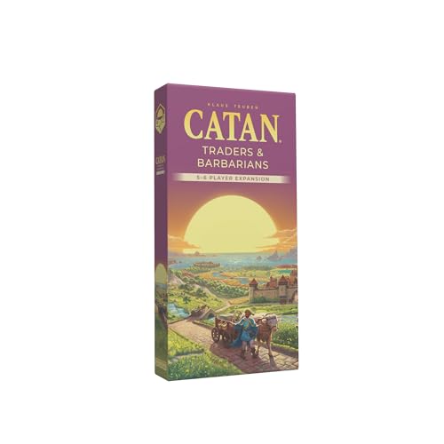 CATAN Traders & Barbarians 5-6 Player Board Game Extension (6th Edition) Add More Players, Strategy Game for Kids & Adults, Ages 12+, 3-6 Players, 90-120 Minute Playtime, Made by Catan Studio - style: 6th Edition