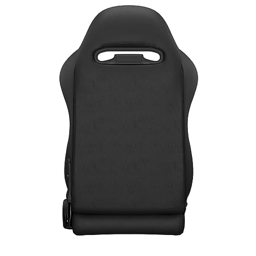 2 Pcs Adjustable Universal Racing Seats with Double Sliders, Reclinable Bucket Seats, 1 Pair of Sport Seats for Vehicles (Black-S) - color: Black-S