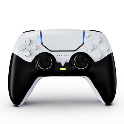 SWVOE Controller for P5, Wireless P 5 Remote Compatible with P 5/PC/Steam Deck, Support Programmable, Vibration, 6-Axis Sensor, Speaker, Mute, and Audio Jack (White)