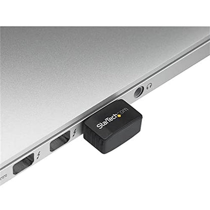 StarTech.com Wireless USB WiFi Adapter – Dual Band AC600 Wireless Dongle - 2.4GHz / 5GHz - 802.11ac Wi-Fi Laptop Adapter (USB433ACD1X1) | Dual Band AC600 Wireless Dongle, 802.11ac Wi-Fi Laptop Adapter - size: 433 Mbps AC (Nano), style: USB 2.0