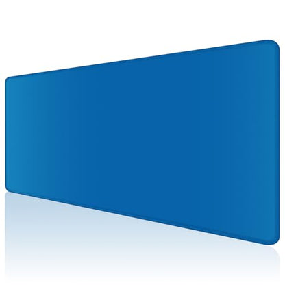Dapesuom Large Mouse Pad, Extended Gaming Mouse Mat with Stitched Edges, Full Size Desk Mats with Non-Slip Base, Computer Big Desktop Keyboard Pad for Laptop, Office, 23.6 x 11.8 in, Dark Blue - color: Dark Blue, size: 23.6L x 11.8W inches