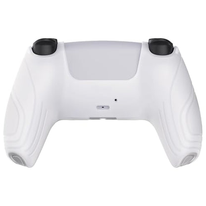 eXtremeRate PlayVital Samurai Edition Anti-Slip Controller Silicone Skin for ps5, Ergonomic Rubber Protective Case for ps5 Controller with Thumb Stick Caps - Glow in Dark - Green - color: Glow in Dark Green