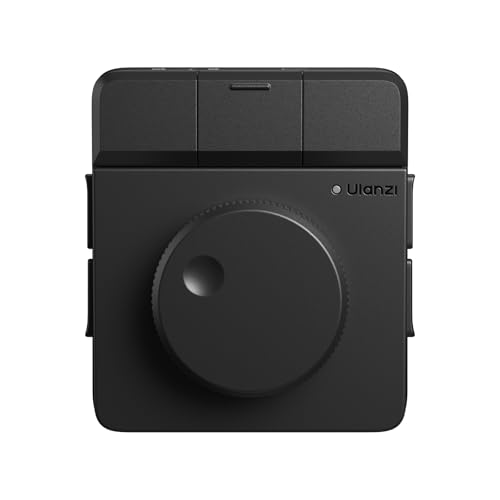 ULANZI D100H Wireless Video Editing Keyboard with Dial Knob | Haptic Dial, 7 Customizable Keys, Dual-Mode 60-Day Battery, BLE 5.0 3-Device, Ulanzi Connect Lighting & Smart Home - color: D100H