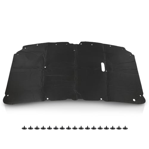 PIT66 Hood Insulation Pad Compatible with Ford F250 F350 F450 & Excursion 1999 2000 2001 2002 2003 2004 2005 2006 2007 - style: 1999-2007 Ford F250